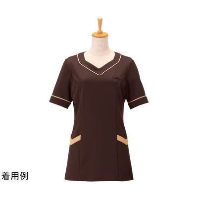 ボストン商会 レディニットシャツ チャ 11 00105 1枚 64-9064-93（直送品）