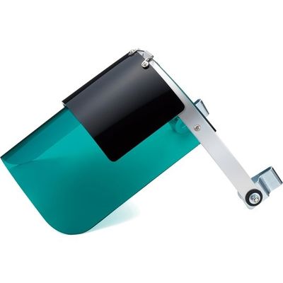 理研オプテック ヘルメット取付型防災面 跳ね上げ式前面シールド付き FH-1W 1個 65-0320-04（直送品）