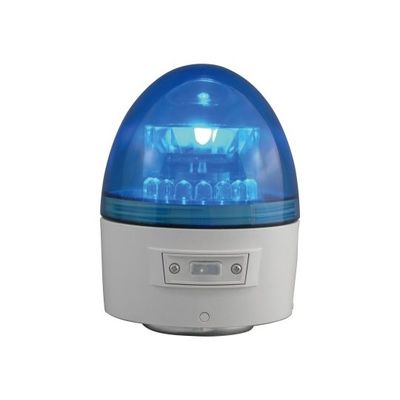 日惠製作所 電池式回転灯 φ118 ニコカプセル(青) 手動 VL11B-003AB 1個 61-9997-11（直送品）