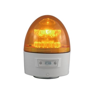 日惠製作所 電池式回転灯 φ118 ニコカプセル(黄) 手動 VL11B-003AY 1個 61-9997-10（直送品）