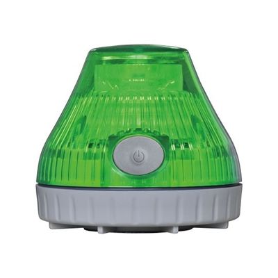 日惠製作所 充電式回転灯 φ80 ニコPOT(緑) VL08B-003DG 1個 61-9997-08（直送品）