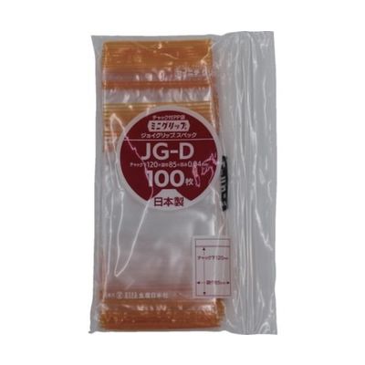生産日本社 ミニグリップ ジョイグリップスペック 120×85×0.04 JG-D 1箱(7000枚) 64-4796-99（直送品）