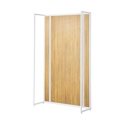 アズワン UR壁面タイプ W120×H210cm 【本体 】【ホワイト枠×ラスティック柄パネル】 65-8761-32 1セット（直送品）