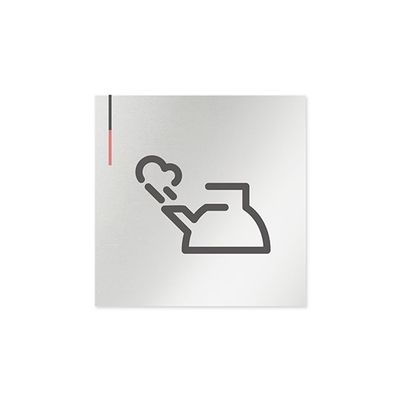 フジタ 室名札 アルミ板150角 会社向け グレーピンク 給湯室 AL-1515 OB-NT1-0120 1枚 64-7729-71（直送品）