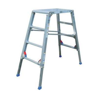 アルインコ 折りたたみ式足場台 マイティステップ 脚伸縮式 BSS120 1台 61-2970-72（直送品）