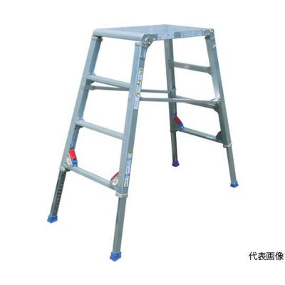 アルインコ 折りたたみ式足場台 マイティステップ 脚伸縮式ワイド BSS120W 1台 61-2970-73（直送品）