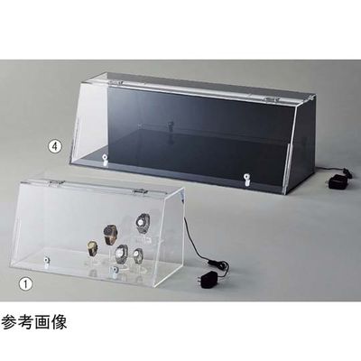 アズワン 鍵付きショーケース 白色LED照明付き W57cm 65-8768-05 1個（直送品）