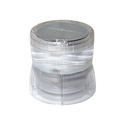 日惠製作所 ソーラー式回転灯 ニコソーラー(白) バッテリータイプ VM10S-BW 1個 61-9997-45（直送品）