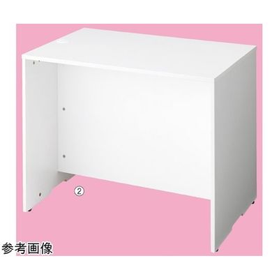 アズワン 木製ローカウンター H70cm W140cm ホワイト 65-8883-32 1台（直送品）