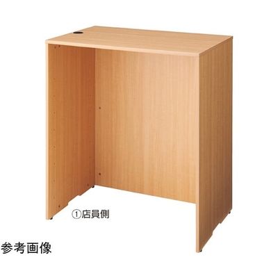 アズワン 木製ハイカウンター H100cm W90cm エクリュ 65-8883-39 1台（直送品）