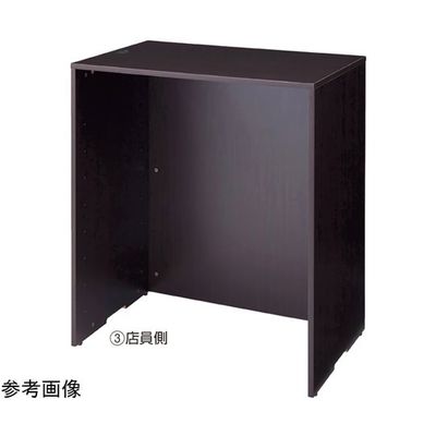 アズワン 木製ハイカウンター H100cm W120cm ダークブラウン 65-8883-45 1台（直送品）