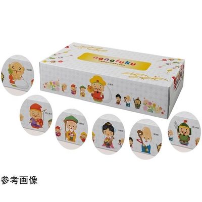 アズワン 七福神BOXティッシュ 70個入 65-8118-96 1セット(70個)（直送品）