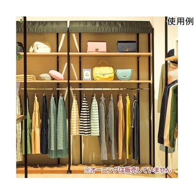 アズワン 【什器セットまるごと購入】 UR壁面タイプW120 ブラック 2連結セット 65-8119-49 1セット（直送品）