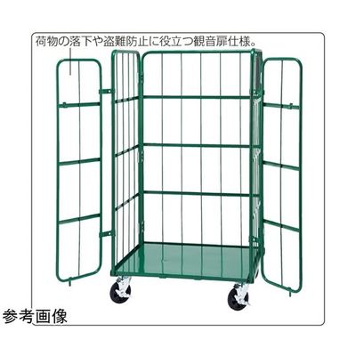 アズワン 店舗用ラスパレ 床板スチールタイプ扉付き W110cm 65-8119-67 1セット（直送品）