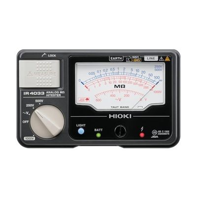 日置電機 アナログ絶縁抵抗計(3レンジ) IR4033ー10 書類3点付 IR4033-10SYORUI3TENTUKI 1台（直送品）