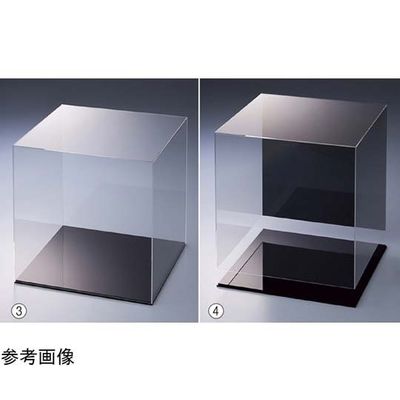 アズワン ディスプレイケース 底・背面 黒 65-8768-33 1個（直送品）