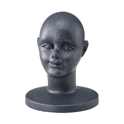 アズワン マネキンヘッド 耳あり 黒 65-8768-73 1個（直送品）