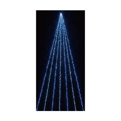 アズワン 【672球】LEDドレープライト 屋外使用可 ホワイトブルー 65-8114-97 1セット（直送品）