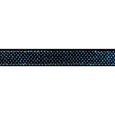 【320球】LEDロングネットライト 屋外使用可 W570×H50cm スカイブルー/ライトグリーン 65-8115-06 1セット（直送品）