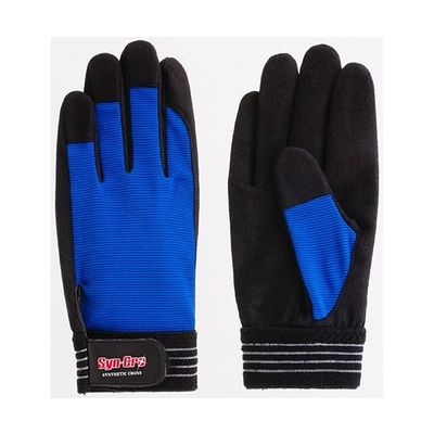 富士グローブ 人工皮革手袋 シンクロ ブルー M 7702 1ケース(10双) 64-8297-29（直送品）
