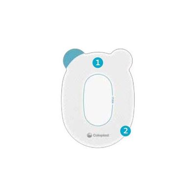 コロプラスト センシュラ ミオ2 ベビー フレックスプレート 20mm×40mm 18705 1箱(5枚) 65-0316-03（直送品）