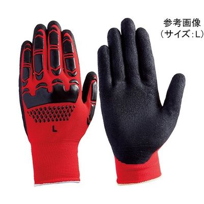 富士グローブ 無敵ナックル レッド L 7050 1ケース(10双) 64-8298-43（直送品）