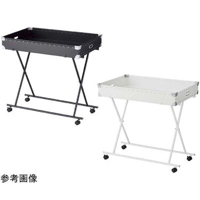 アズワン ファイバーワゴン黒 W90cm 65-8273-95 1セット（直送品）