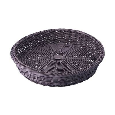 アズワン PP製丸型バスケット ダークブラウン 3個入 65-8867-53 1セット(3個)（直送品）