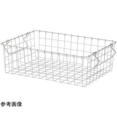 アズワン スタッキングワイヤーバスケット ホワイト W37×D26×H18cm 65-8867-65 1個（直送品）