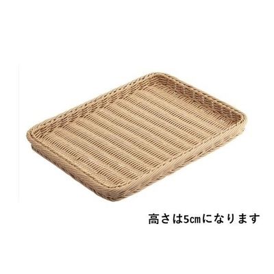 アズワン PP製バスケット ナチュラル H5cm 65-8867-90 1個（直送品）