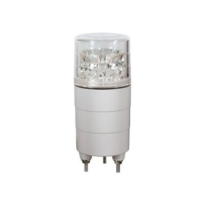日惠製作所 小型回転灯φ45 ニコミニ(2色発光型・ブザー付) 100V VL04M-100DPC 1個 61-9995-91（直送品）