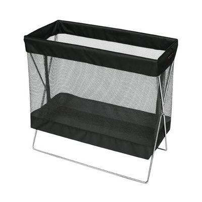 アズワン 手荷物入れ サイドワゴン メッシュL ブラック 65-9074-08 1個（直送品）