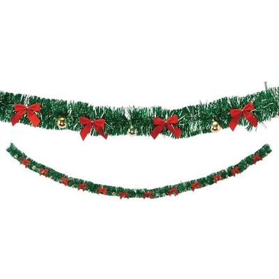 アズワン メタリッククリスマスガーランド 270cm 6本入 65-8116-39 1セット（直送品）