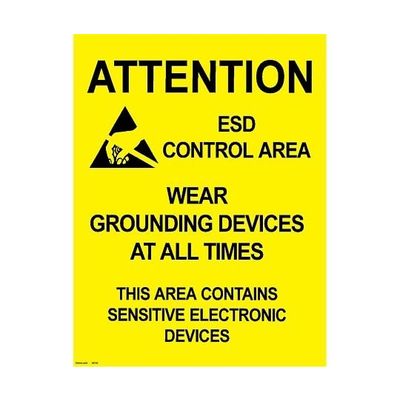 DESCO JAPAN ポスター 注意区域 432mm×559mm 5枚 06742 1セット(5枚) 64-2945-06（直送品）