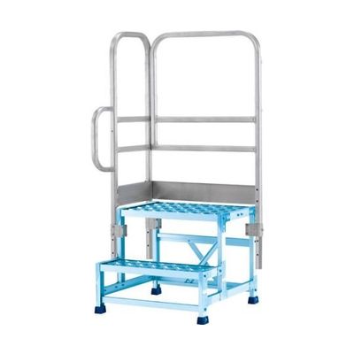 アルインコ 作業台CSBCー256S用 正面付片手すりセット CSBT25BL 1セット 64-5000-13（直送品）