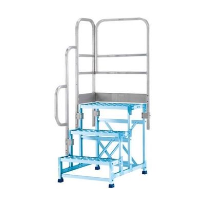 アルインコ 作業台CSBCー376S用 正面付片手すりセット CSBT37BL 1セット 64-5000-19（直送品）