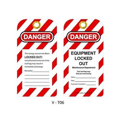 マブチ・エスアンドティー ロックアウトタグ(触れないでください) 10パック V-T06-J 1箱(10パック) 64-5185-24（直送品）