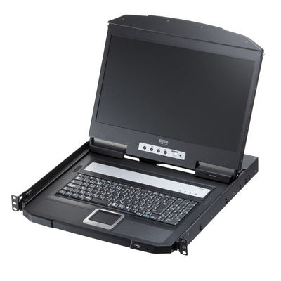 サンワサプライ USB/VGA対応 スライドLCDコンソールドロワー SW-KVMVDR 1個（直送品）