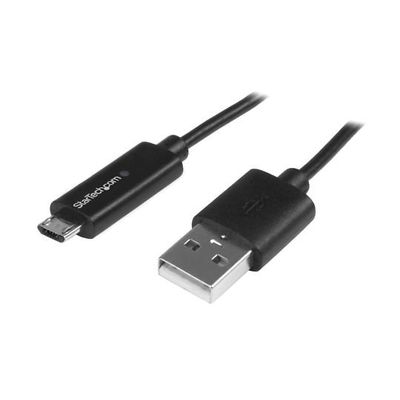 StarTech.com USBマイクロB ケーブル 1m 充電お知らせLEDライト オス/オス USBAUBL1M 1個（直送品）
