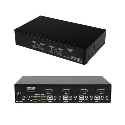 KVMスイッチ 4ポートDisplayPort オーディオ対応 2ポートUSB 3.0ハブ搭載 SV431DPUA 1個（直送品）