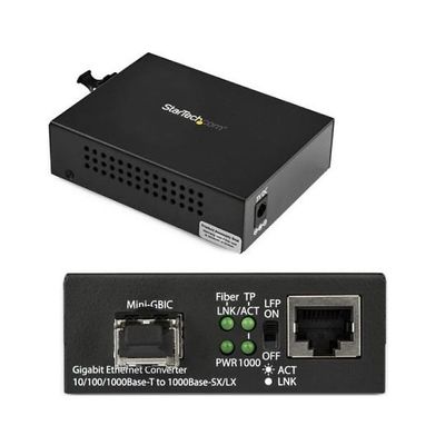 StarTech.com 光メディアコンバータ GbE対応 マルチモード対応 LCコネクタ 最大550m MCM1110MMLC 1個（直送品）