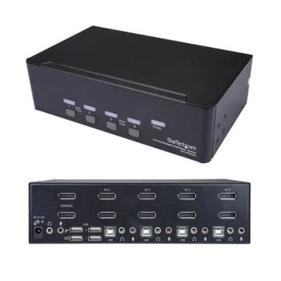 StarTech.com 4ポート デュアルDisplayPort KVMスイッチ 4K/60Hz SV431DPDDUA2 1個（直送品）