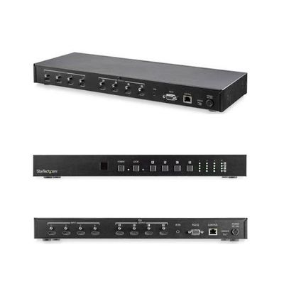 StarTech.com 4入力4出力対応HDMIセレクター オーディオ/イーサネット制御対応 4K/60Hz VS424HD4K60 1個（直送品）