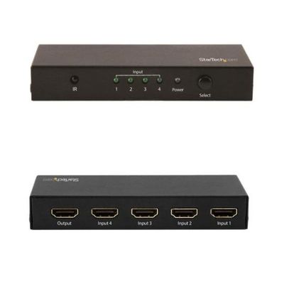 StarTech.com 4入力1出力HDMIディスプレイ切替器セレクター 4K/60Hz対応 VS421HD20 1個（直送品）