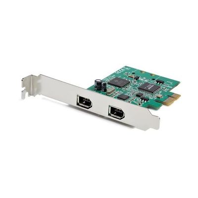 2ポート FireWire 400増設PCI Expressカード PCIe接続IEEE1394a互換アダプタ PEX1394A2V2 1個（直送品）