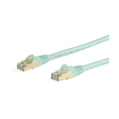 StarTech.com カテゴリ6a LANケーブル 10m アクア 6ASPAT10MAQ 1個 65-1910-92（直送品）