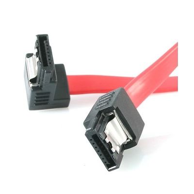 StarTech.com SATAケーブル 30cm ラッチ付きコネクタ 片側下向きL型タイプ LSATA12RA1 1個（直送品）