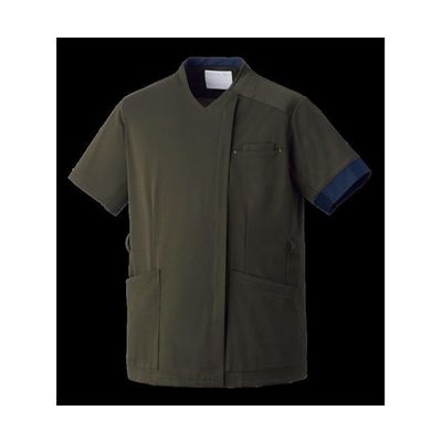 オンワード &COLOR サイドファスナースクラブ(男女兼用)カーキ S HS-8076 1枚 65-5685-44　スクラブ（直送品）