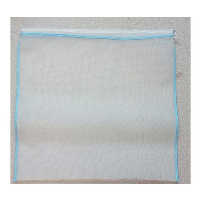 アズワン ポリエステルメッシュ紐付き巾着袋 青 60メッシュ 目開き303μm 65-9170-55 1個（直送品）