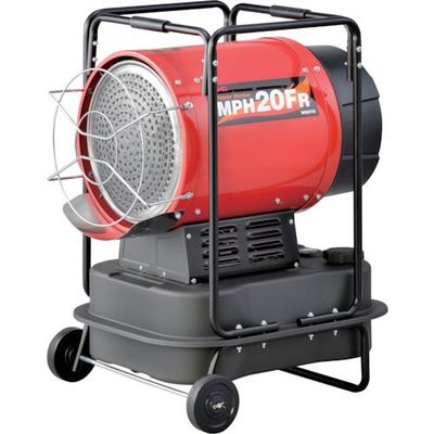 ワキタ MEIHO 油だき可搬式ヒーター 放射式直火型"パワーヒーター MPH20FR 1台 442-4547（直送品）